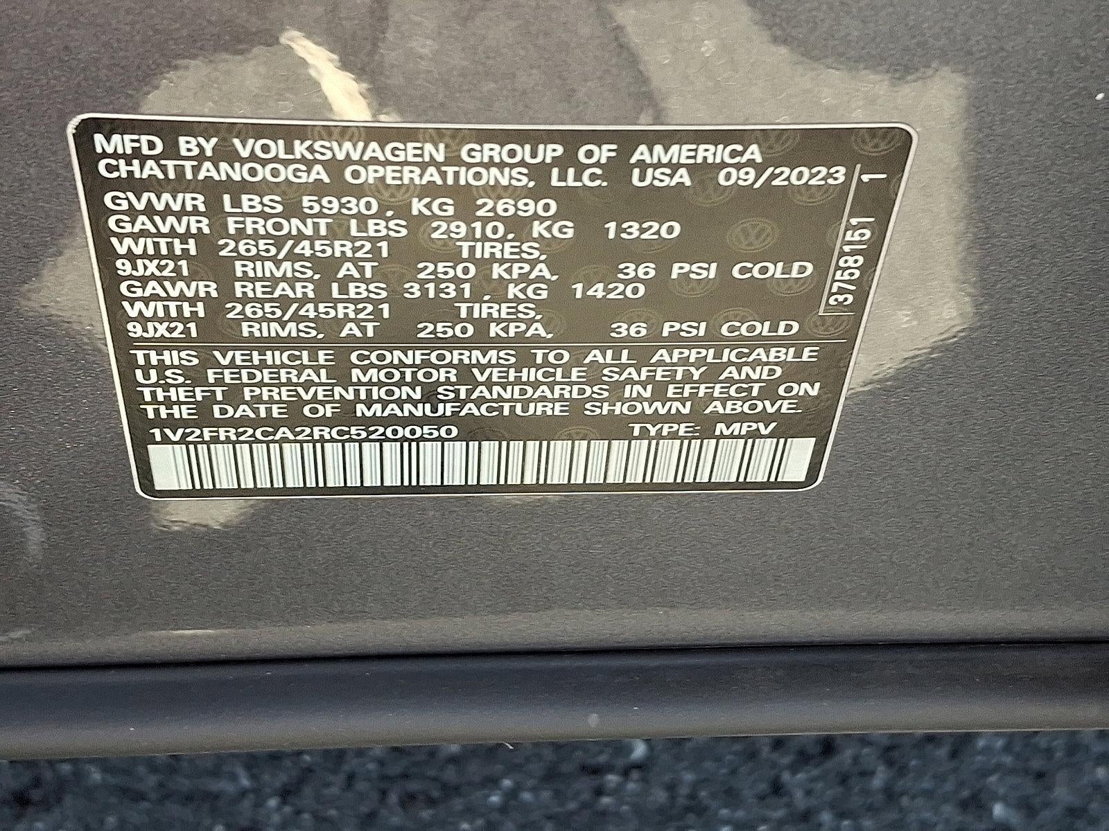 2024 Volkswagen Atlas 2.0T SEL Premium R-Line 4MOTION