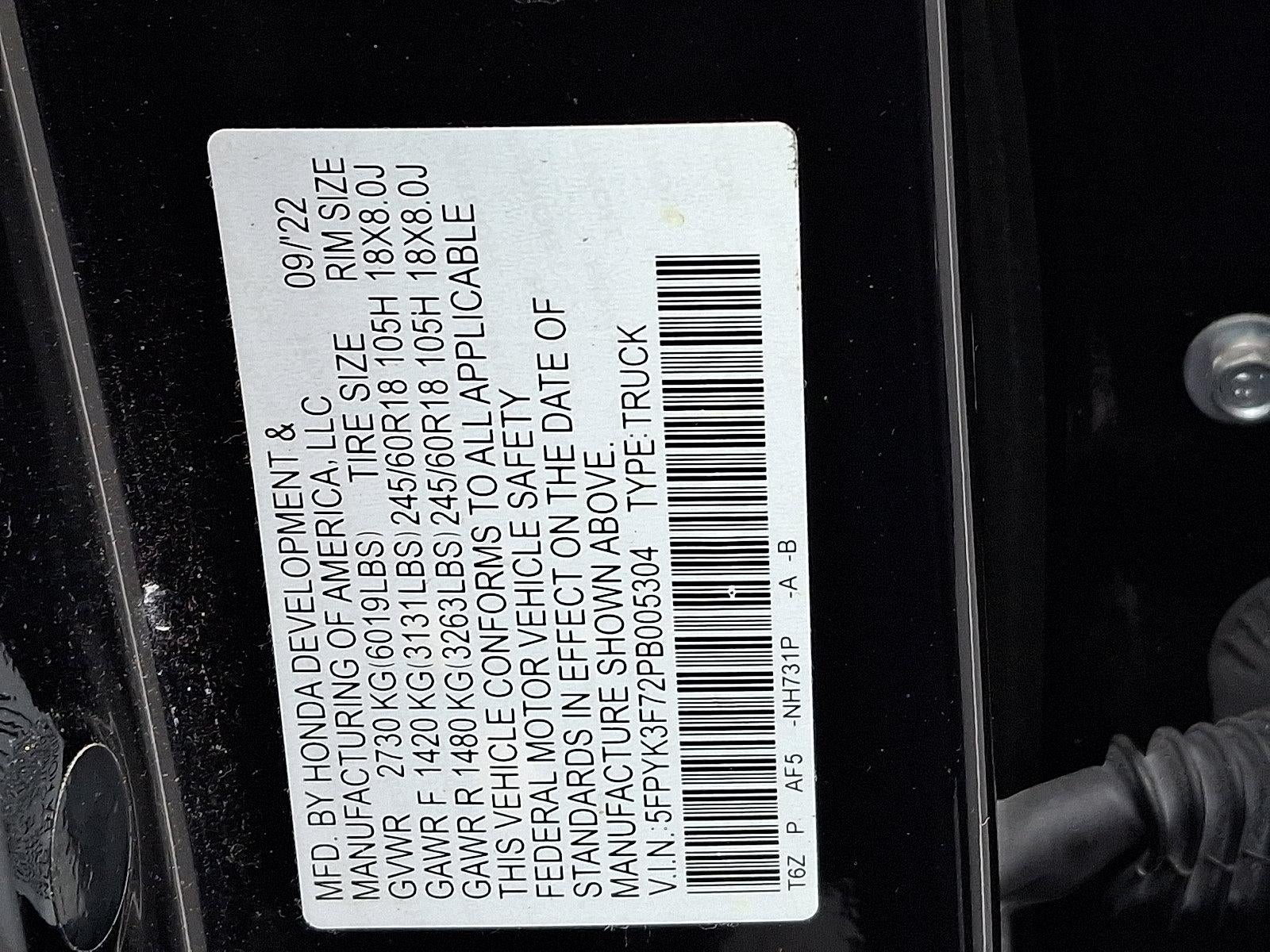 2023 Honda Ridgeline RTL-E AWD