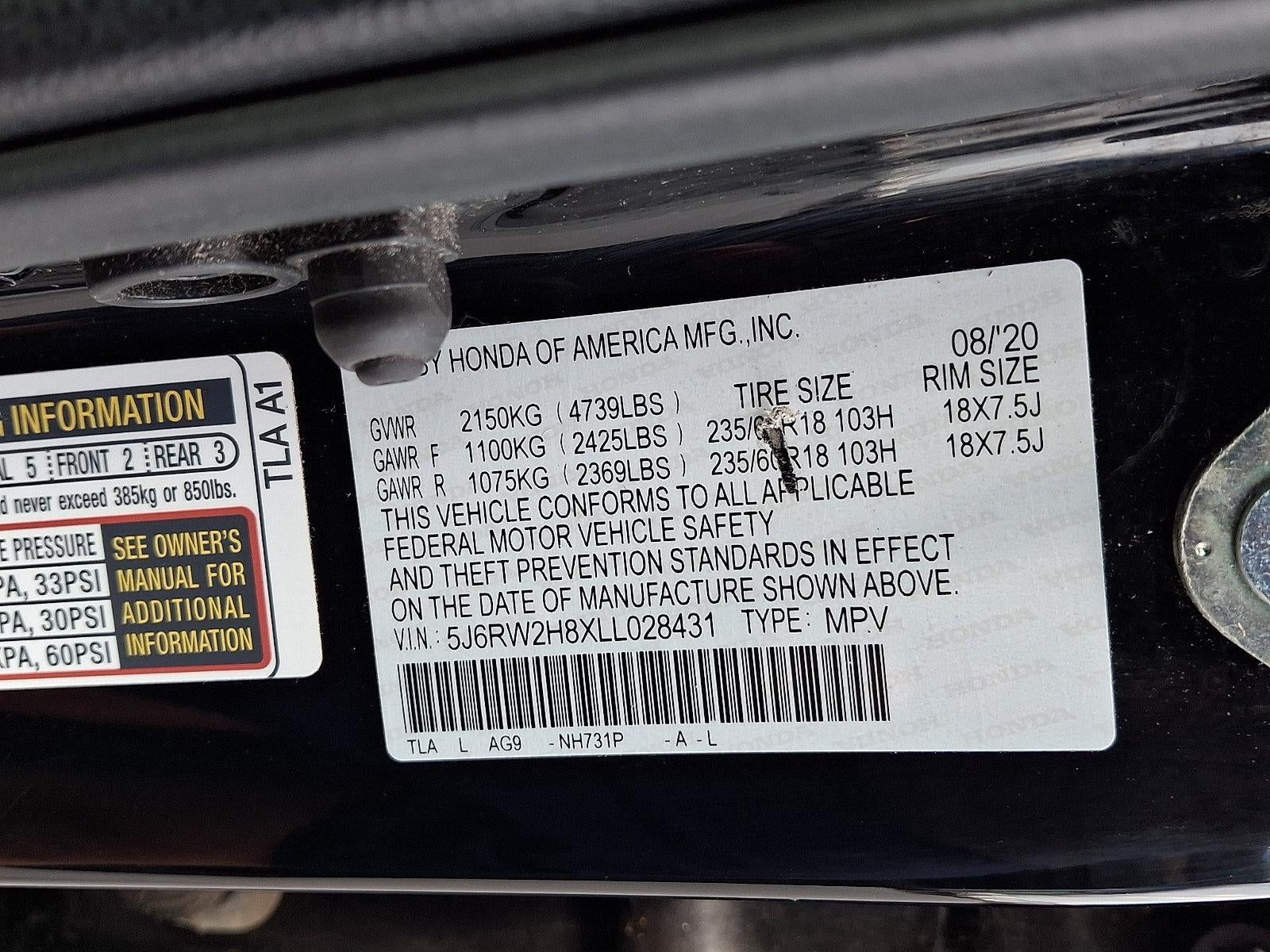 2020 Honda CR-V EX-L AWD