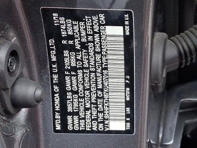 2019 Honda Civic Hatchback EX-L Navi CVT