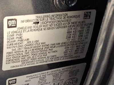 2021 Chevrolet Silverado 1500 Crew Cab Short Box 4-Wheel Drive Custom Trail Boss