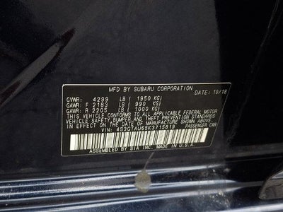 2019 Subaru Impreza 2.0i Limited 5-door CVT