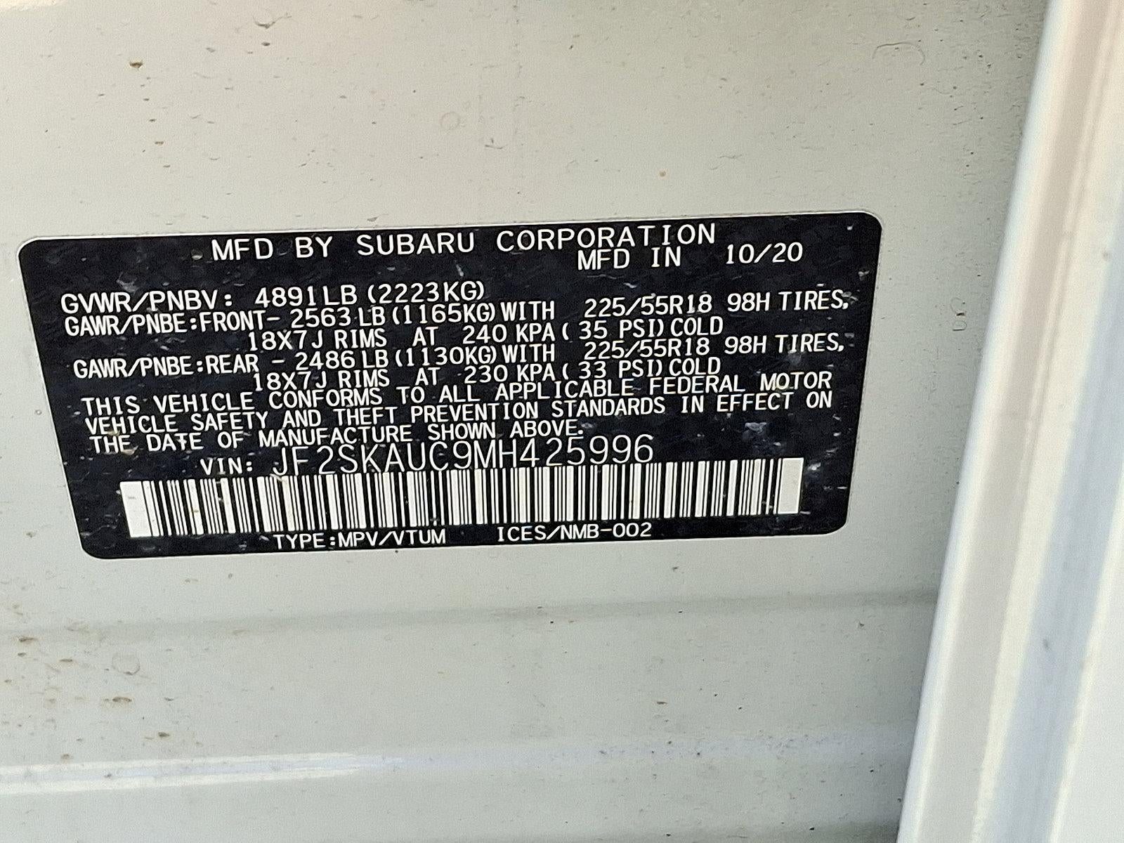 2021 Subaru Forester Limited CVT