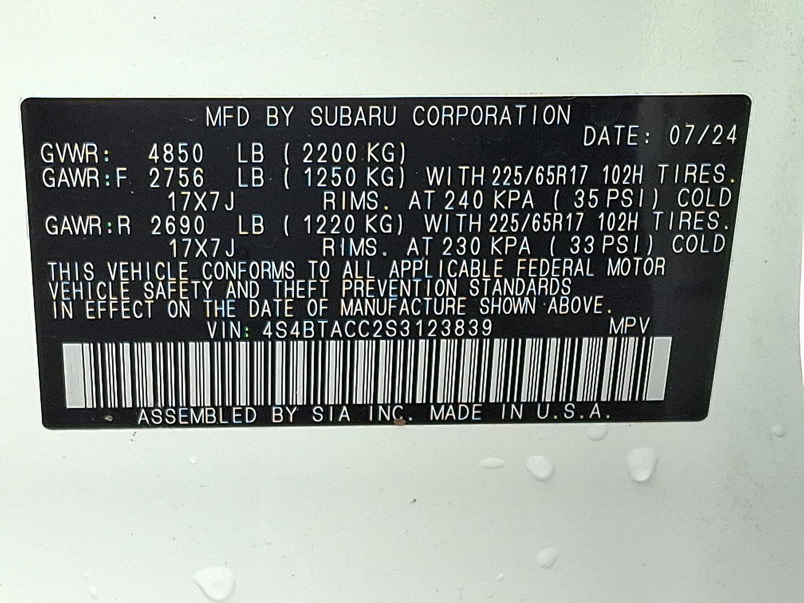 2025 Subaru Outback Premium AWD