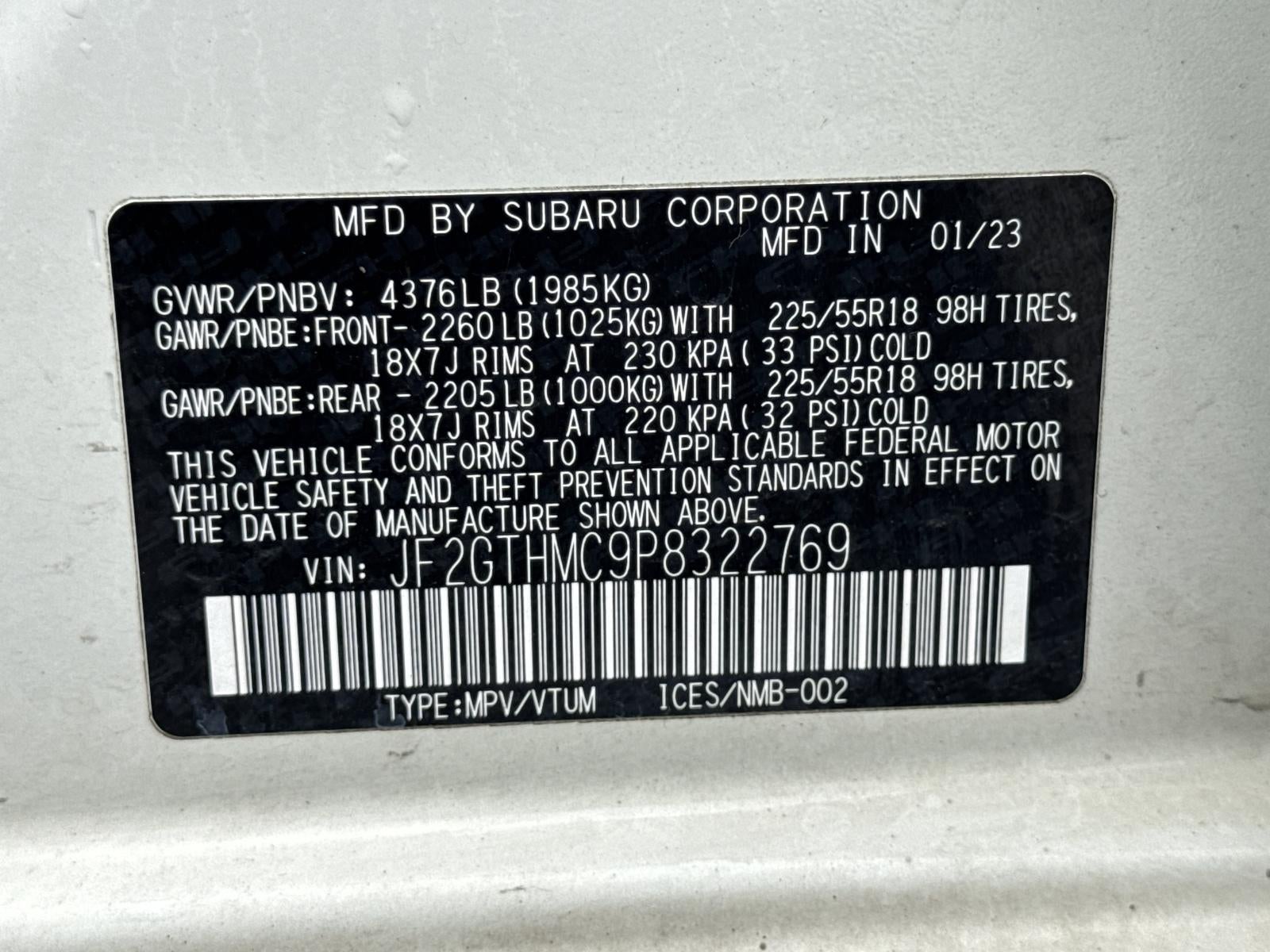 2023 Subaru Crosstrek Limited CVT
