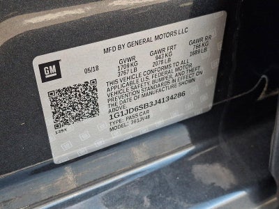 2018 Chevrolet Sonic Hatch LT Auto