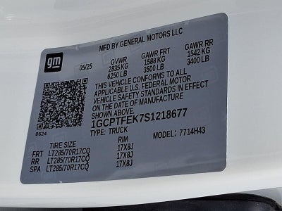 2025 Chevrolet Colorado Crew Cab Short Box 4-Wheel Drive ZR2