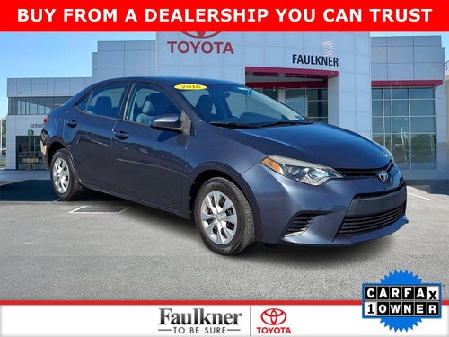 2016 Toyota Corolla 4dr Sdn Auto L (Natl)