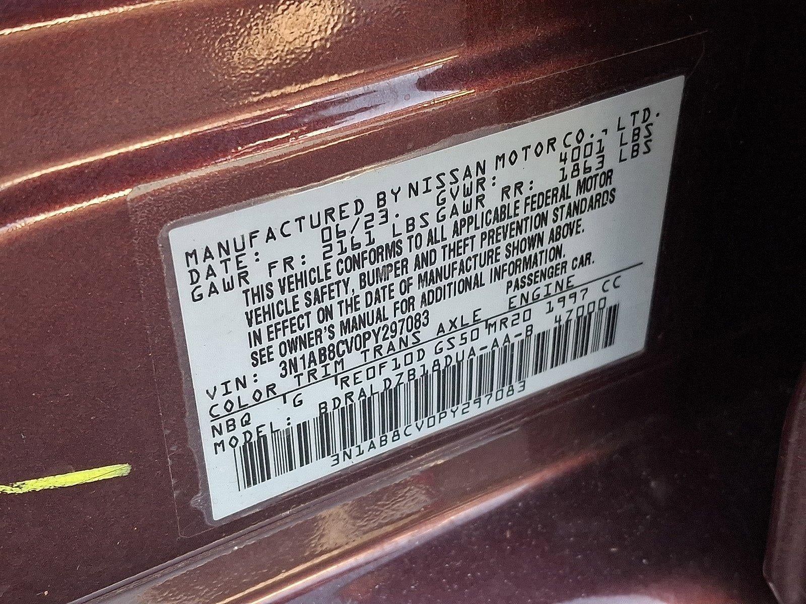 2023 Nissan Sentra SV CVT