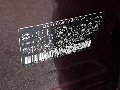 2025 Subaru Ascent Touring 7-Passenger