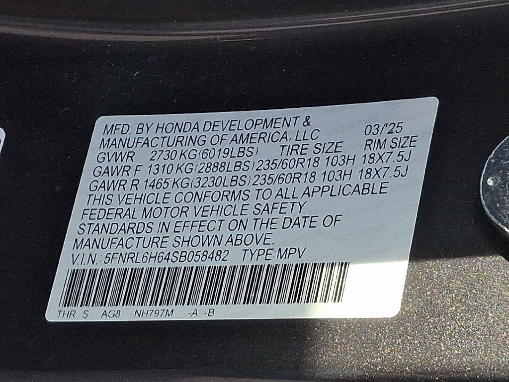 2025 Honda Odyssey EX-L
