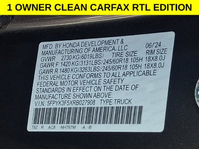 2024 Honda Ridgeline RTL