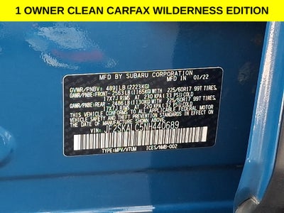 2022 Subaru Forester Wilderness