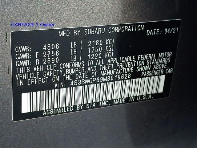 2021 Subaru Legacy Touring XT CVT