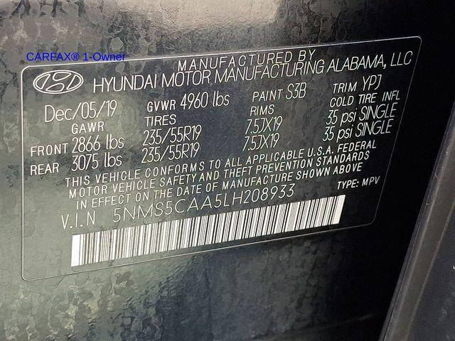 2020 Hyundai SANTA FE Limited 2.0T Auto AWD