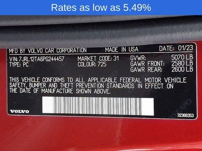 2023 Volvo S60 B5 AWD Ultimate Bright Theme