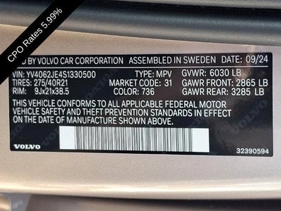 2025 Volvo XC90 B6 AWD Plus 6-Seater