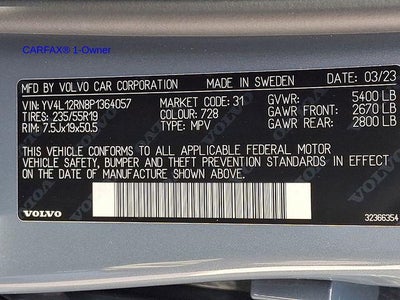 2023 Volvo XC60 B5 AWD Plus Bright Theme