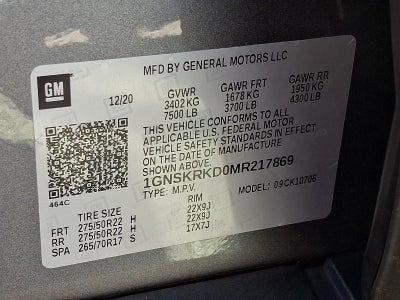 2021 Chevrolet Tahoe 4WD RST