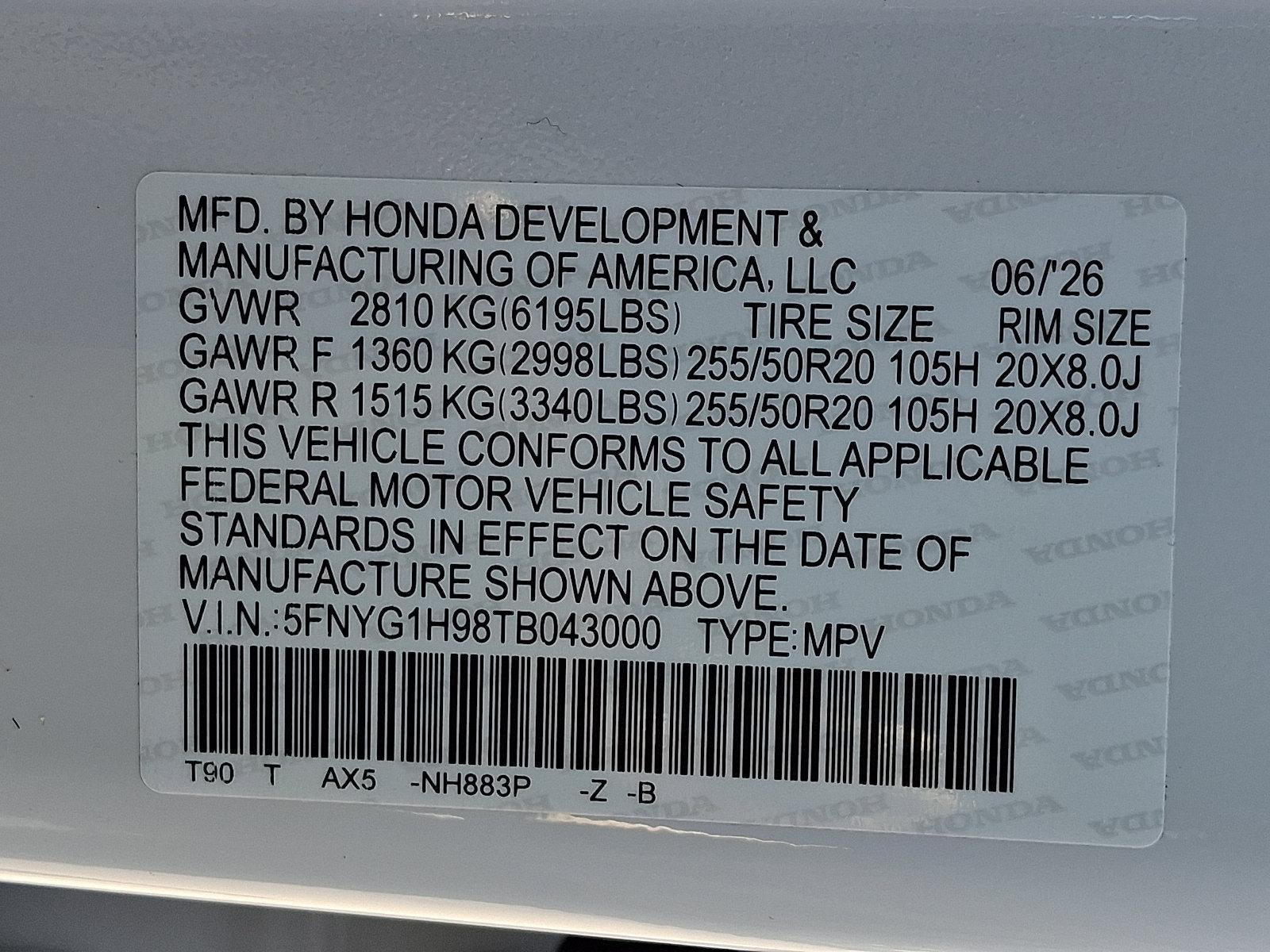 2026 Honda Pilot Black Edition AWD
