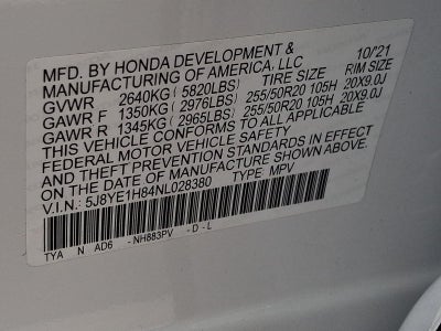 2022 Acura MDX SH-AWD w/Advance Package