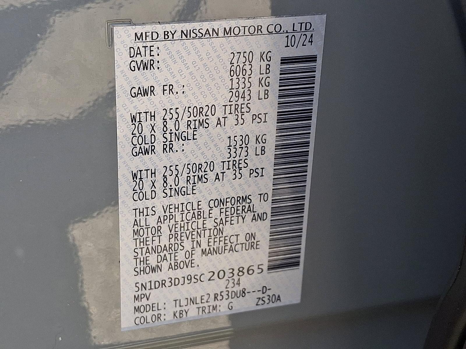 2025 Nissan Pathfinder Platinum 4WD