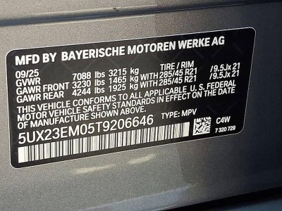 2026 BMW X7 xDrive40i Sports Activity Vehicle