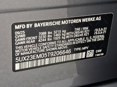 2026 BMW X7 xDrive40i Sports Activity Vehicle