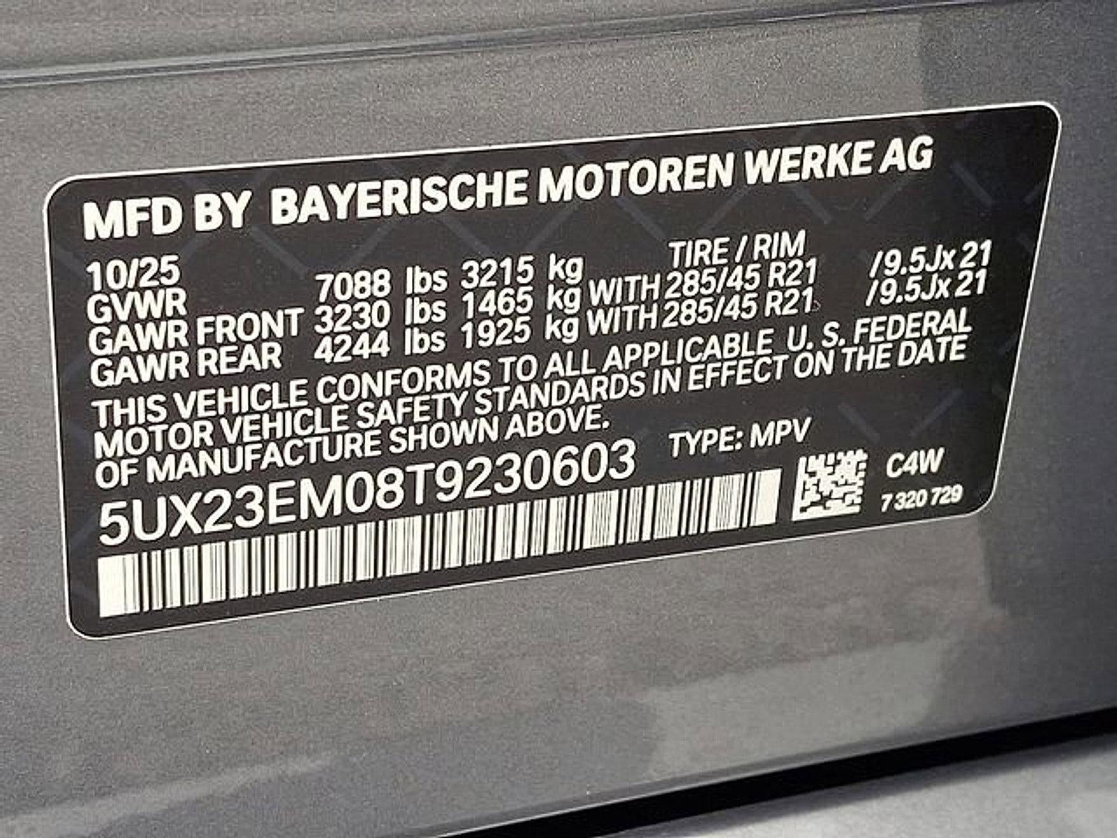 2026 BMW X7 xDrive40i Sports Activity Vehicle