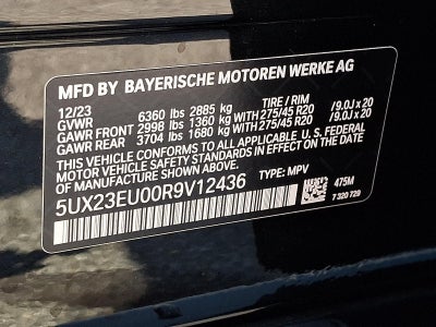 2024 BMW X5 xDrive40i Sports Activity Vehicle