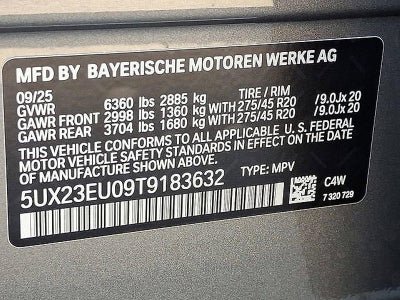 2026 BMW X5 xDrive40i Sports Activity Vehicle