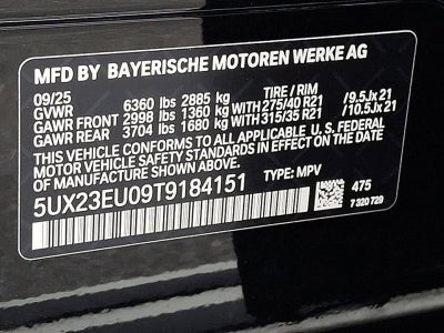 2026 BMW X5 xDrive40i Sports Activity Vehicle
