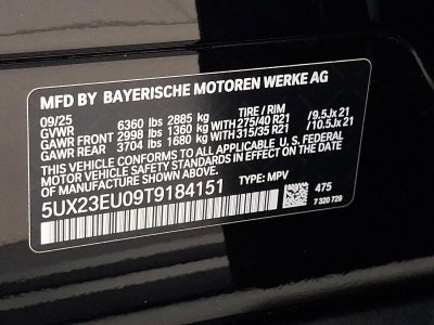 2026 BMW X5 xDrive40i Sports Activity Vehicle