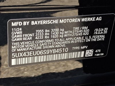 2025 BMW X5 xDrive50e Plug-In Hybrid