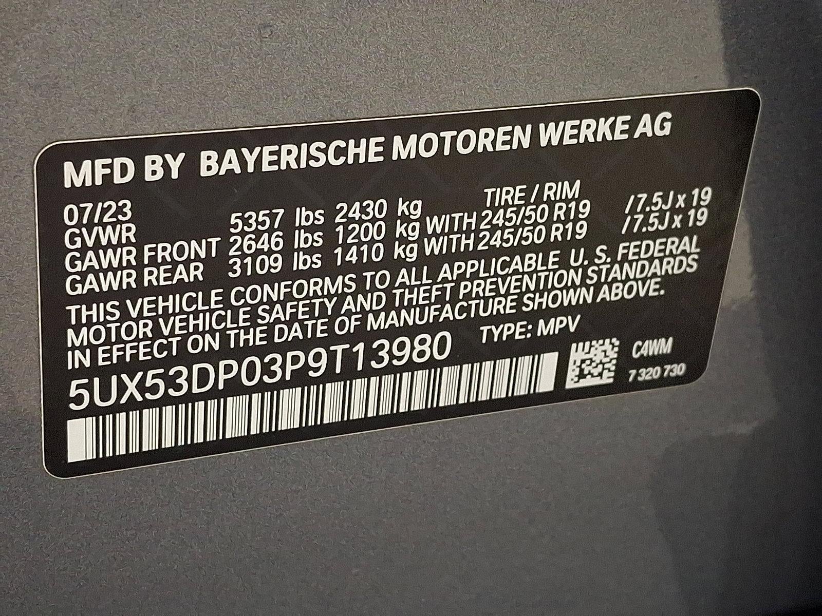2023 BMW X3 xDrive30i Sports Activity Vehicle