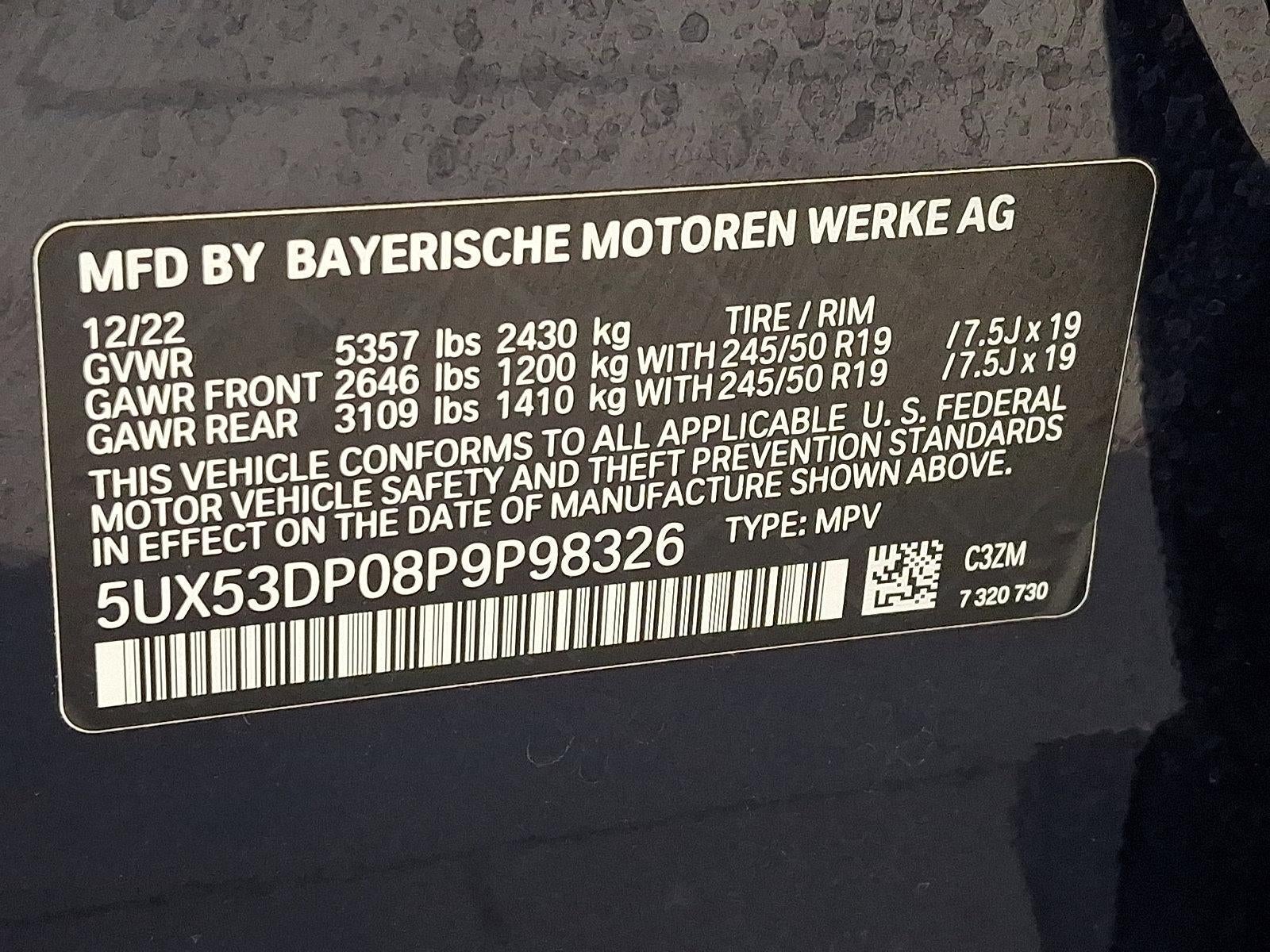 2023 BMW X3 xDrive30i Sports Activity Vehicle