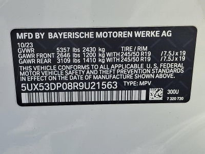 2024 BMW X3 xDrive30i Sports Activity Vehicle
