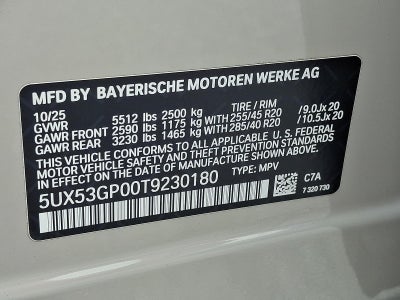 2026 BMW X3 30 xDrive Sports Activity Vehicle
