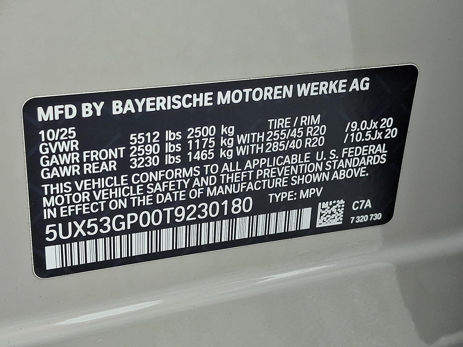 2026 BMW X3 30 xDrive Sports Activity Vehicle