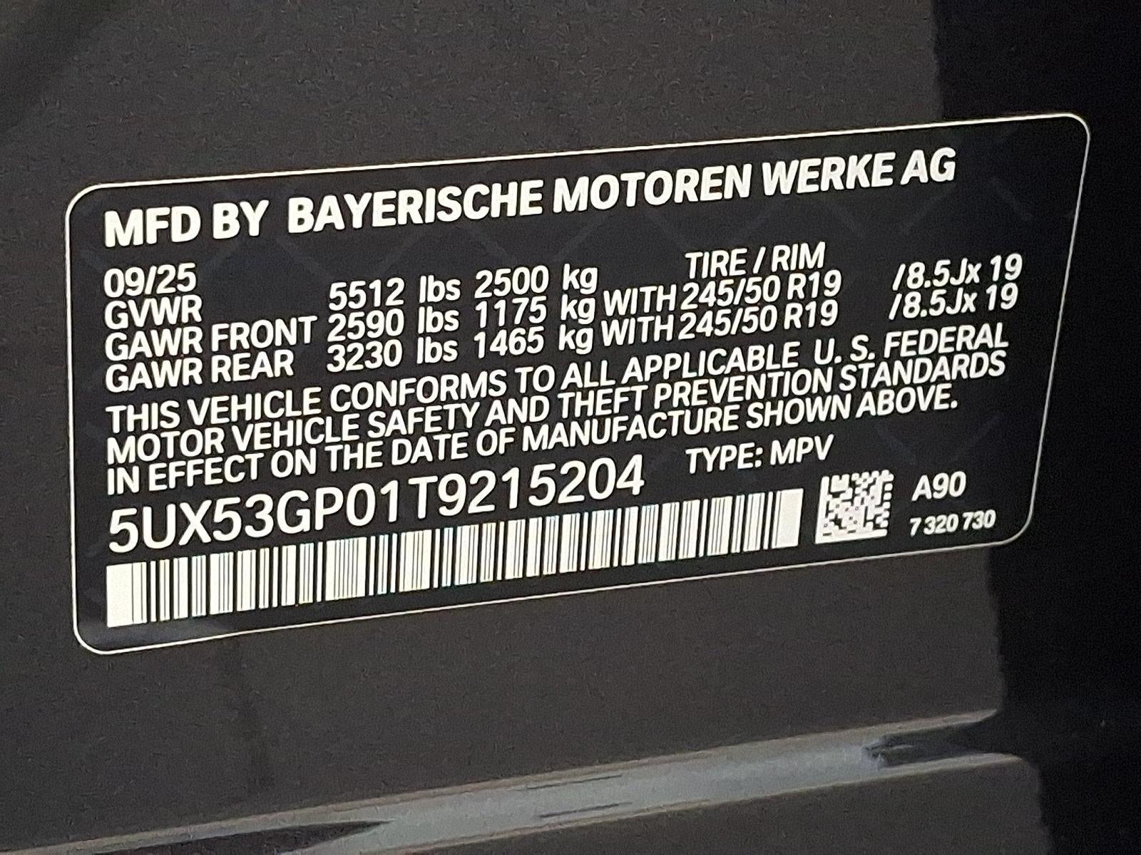 2026 BMW X3 30 xDrive Sports Activity Vehicle