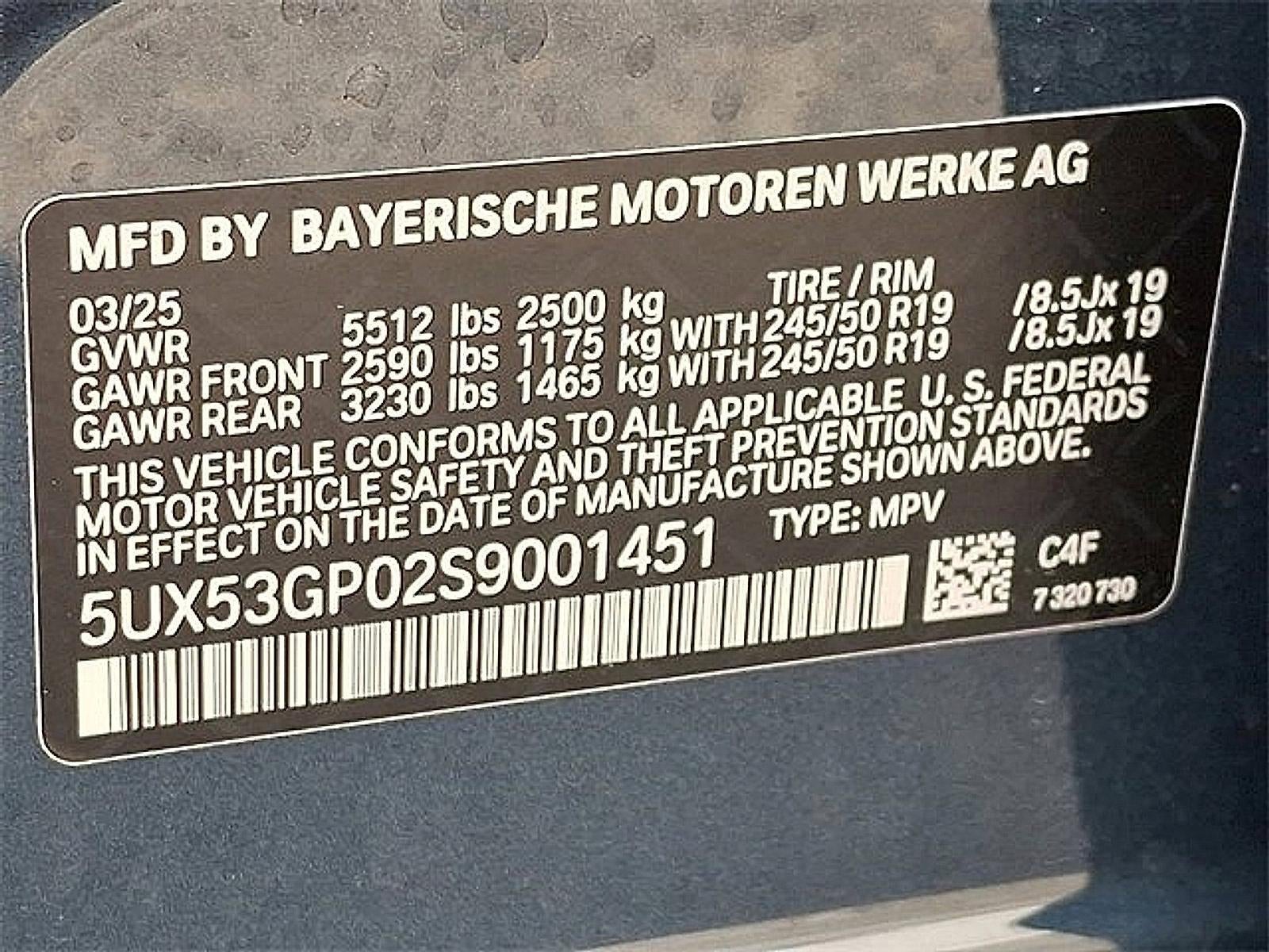 2025 BMW X3 30 xDrive Sports Activity Vehicle