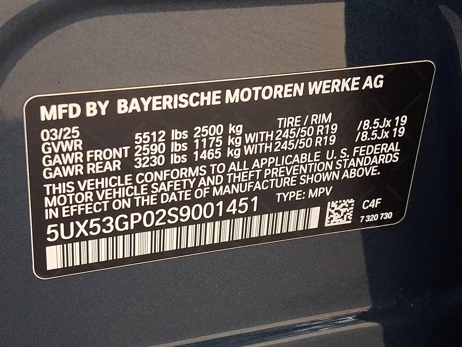 2025 BMW X3 30 xDrive Sports Activity Vehicle