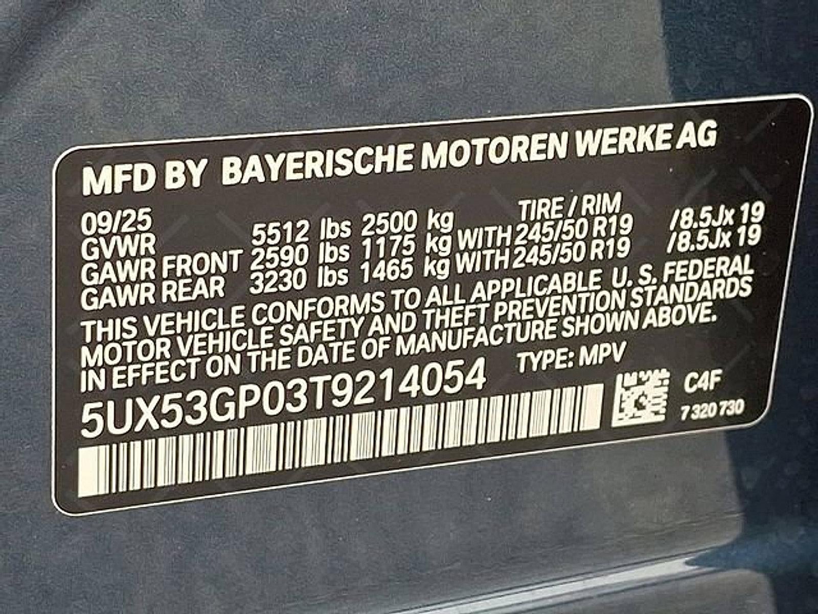 2026 BMW X3 30 xDrive Sports Activity Vehicle