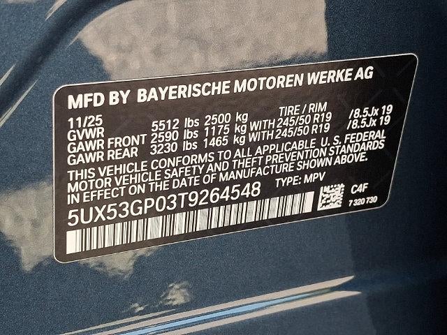 2026 BMW X3 30 xDrive Sports Activity Vehicle