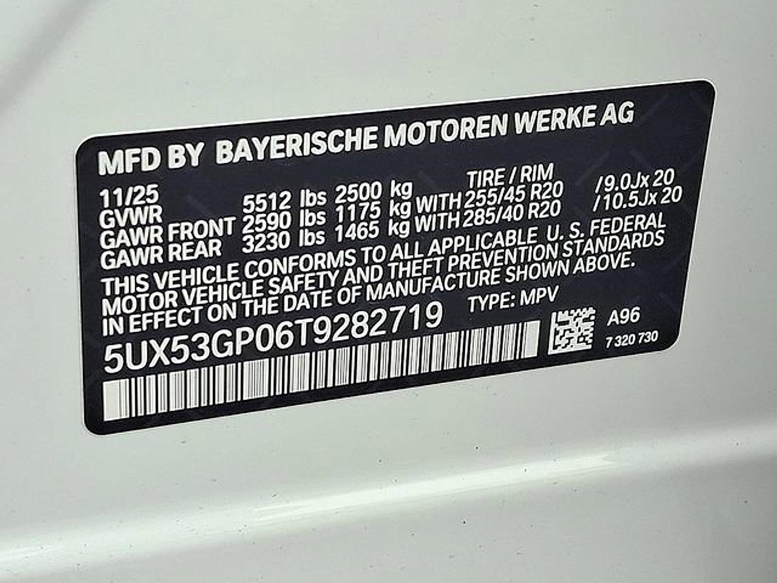 2026 BMW X3 30 xDrive Sports Activity Vehicle