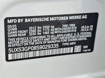 2025 BMW X3 30 xDrive Sports Activity Vehicle