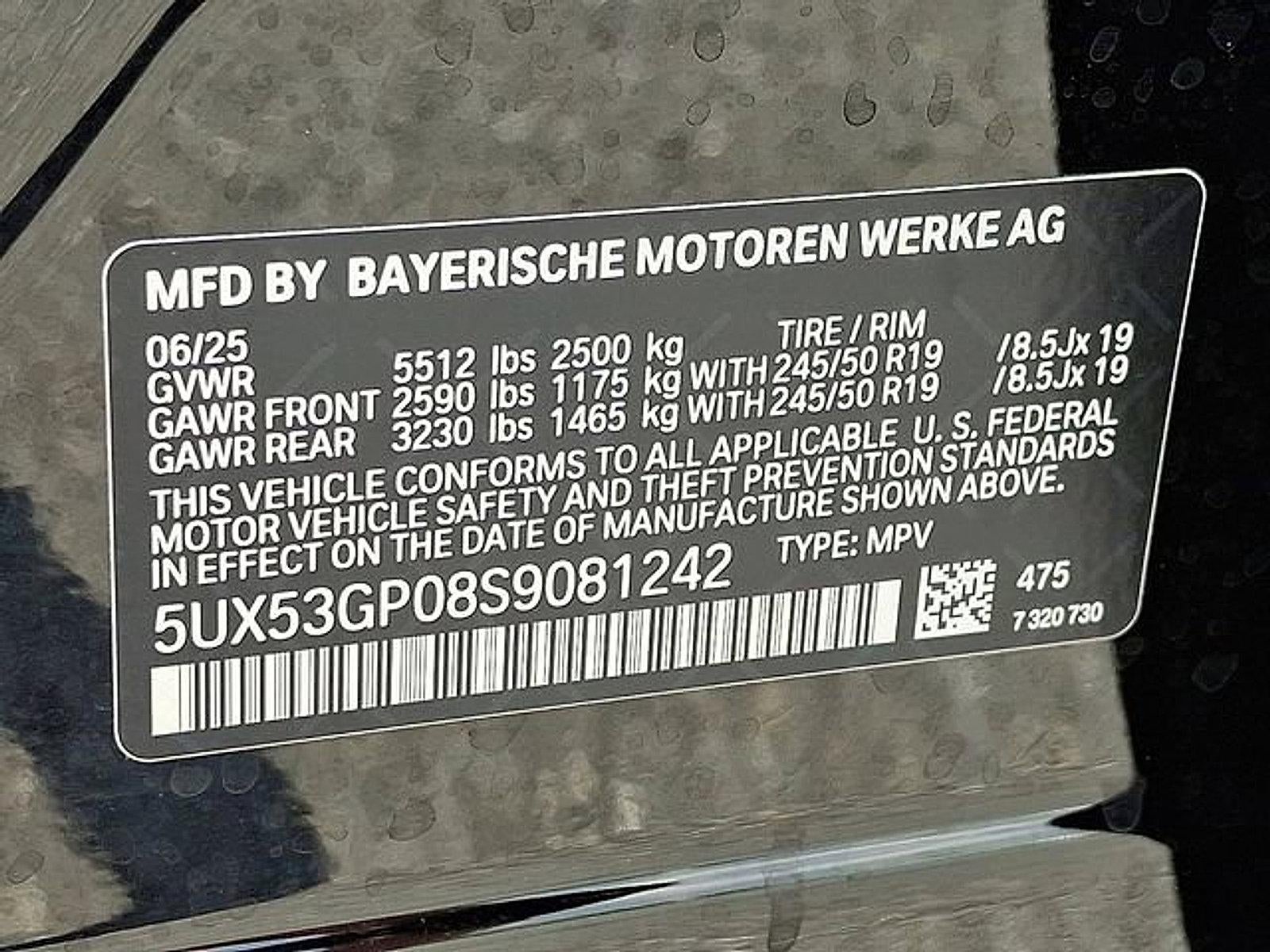 2025 BMW X3 30 xDrive Sports Activity Vehicle