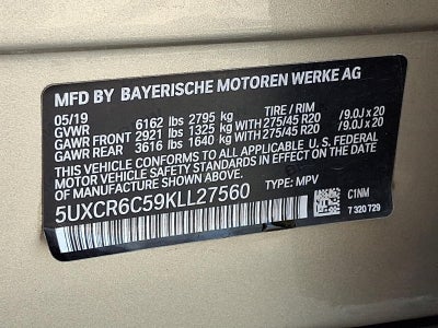 2019 BMW X5 xDrive40i Sports Activity Vehicle