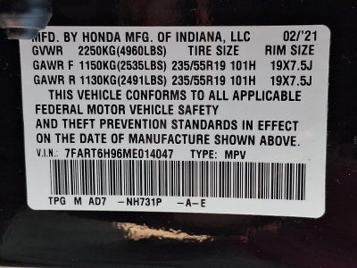 2021 Honda CR-V Hybrid Touring AWD