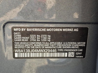 2021 BMW 530i xDrive Sedan
